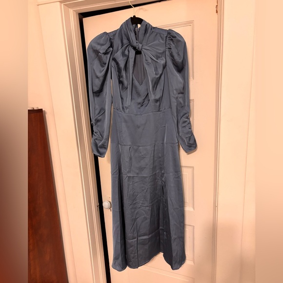 ASTR the Label Long-Sleeve Blue Cocktail Dress - Picture 2 of 6